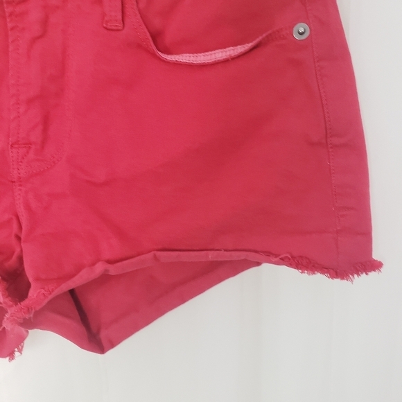 Frame Denim Le Cutoff shortie in vintage red size 24 - Picture 2 of 6